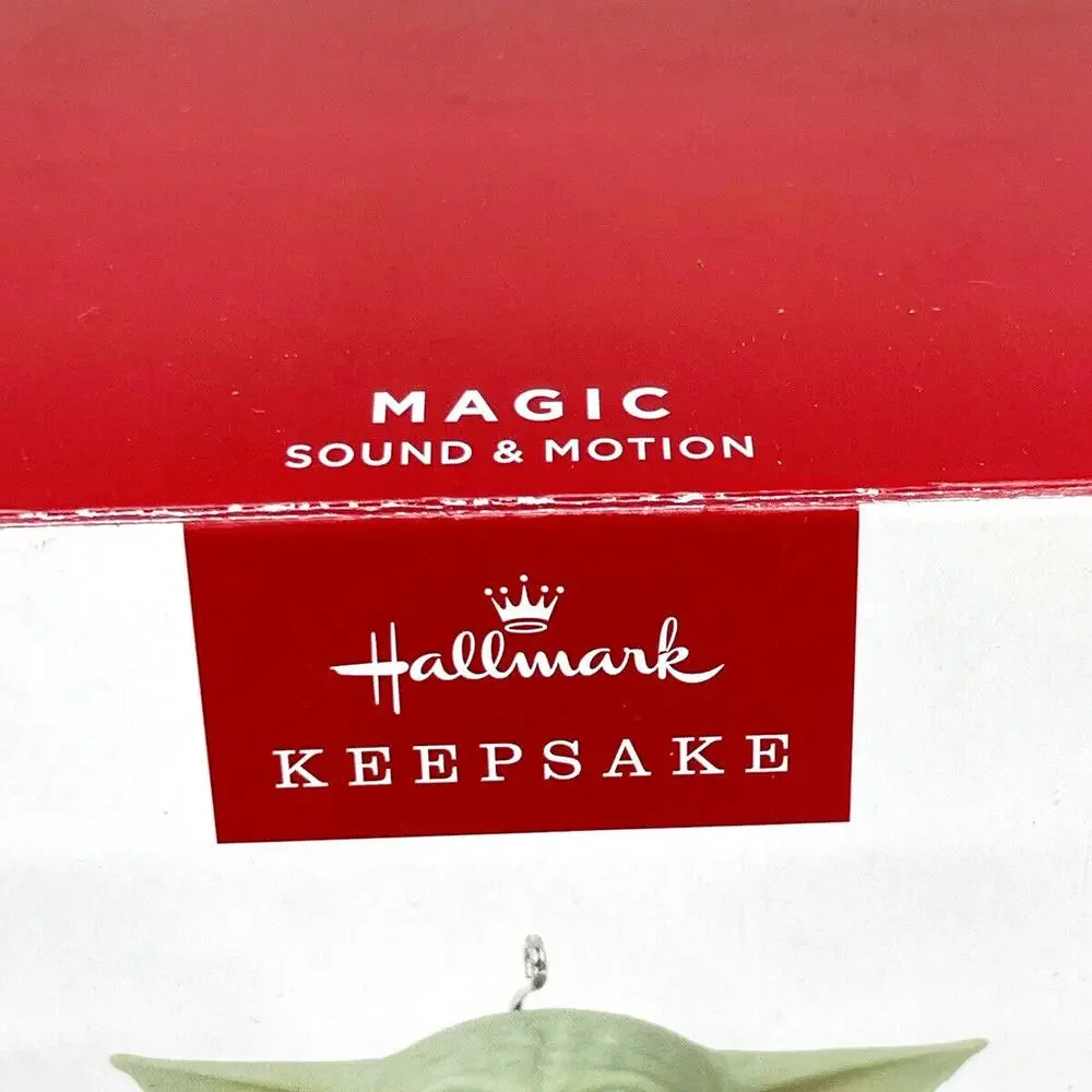 Hallmark Star‎ Wars Grogu Greetings Christmas Ornament Sound Motion 2022